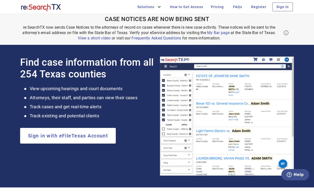 re SearchTX Potter County criminal case search
